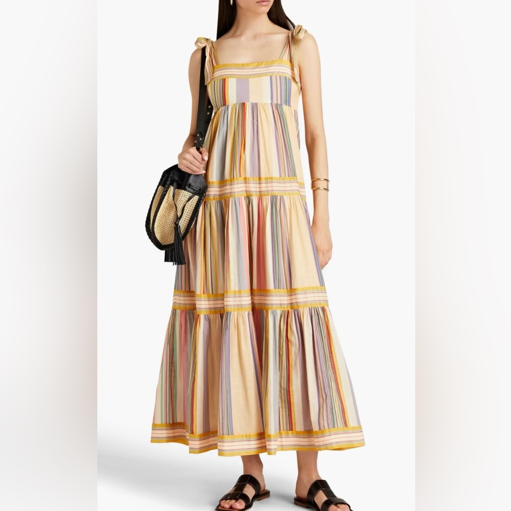 Zimmermann Mae Striped Tie-Shoulder Dress
Size 1